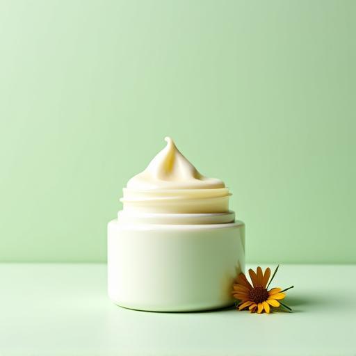 Organic moisturizer for sensitive skin with plant-based ingredients